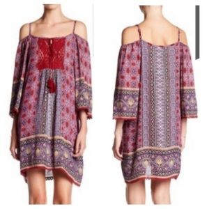 Angie Boho dress NWT, 100% Rayon size L